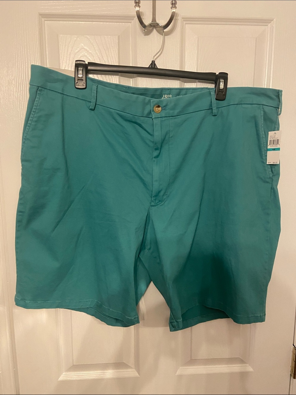 Izod Teal Flat Front Men’s Shorts